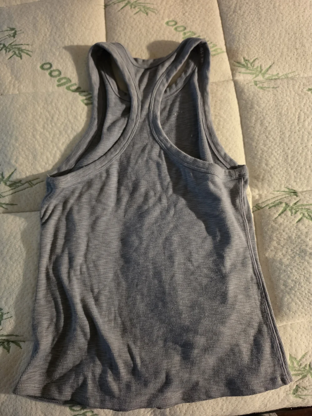 Vuori Gray Ribbed Racerback Tank - Picture 3 of 3
